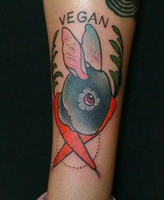 Bunny Rabbit vegan tattoo ideas