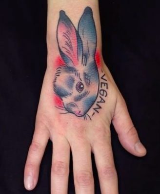 Bunny vegan tattoo ideas