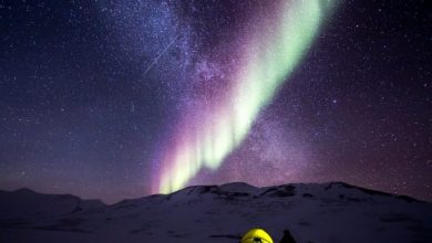 Northern lights aurora borealis Alaska USA