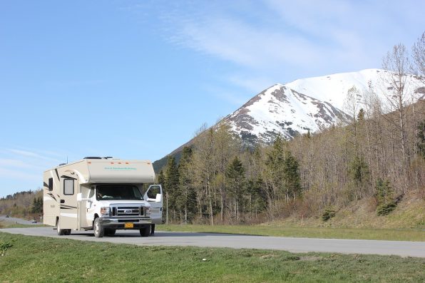 RV road trip in Alaska USA