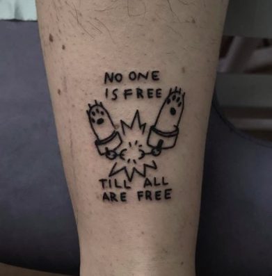Until all are free top vegan tattoo ideas