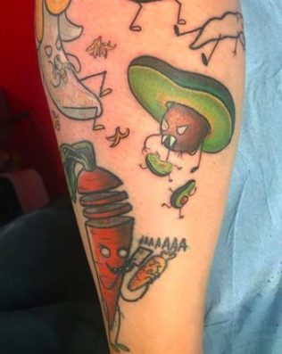 Vegan vegetable tattoo ideas