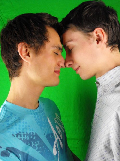 gay couple in love