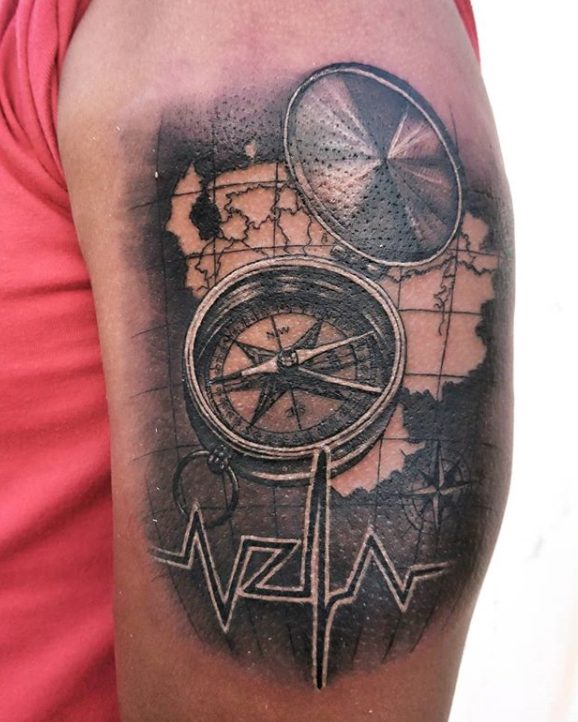 best travel tattoos arm