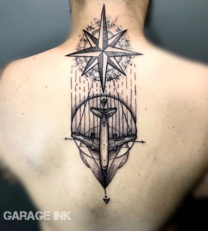 best back travel tattoos