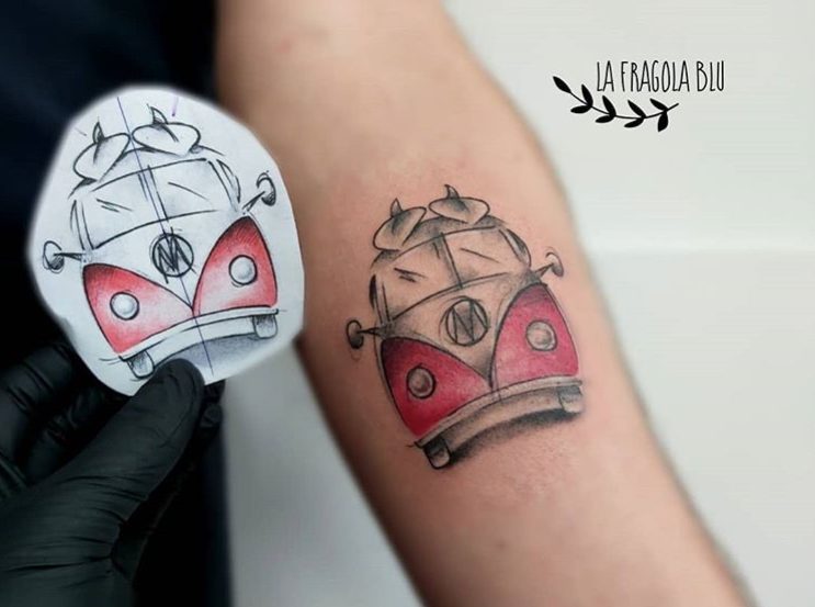 best camper van travel tattoo ideas