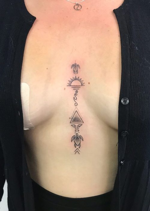 best chest travel tattoo