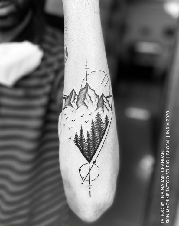 best front arm travel tattoos wanderlust designs