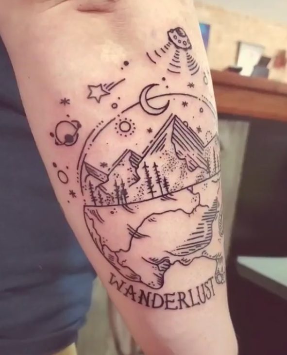 best wanderlust tattoos from around the world