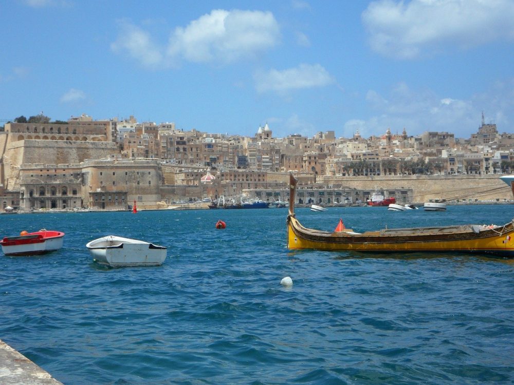 valetta in  malta sea