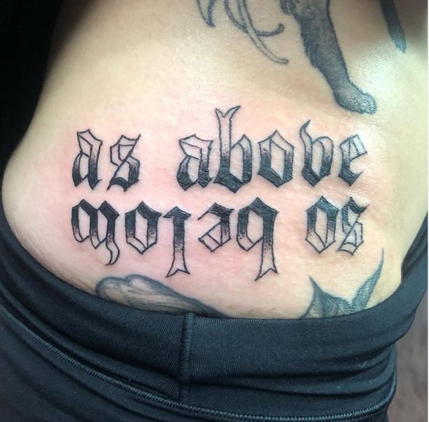 as above so below esoteric tattoo mythology