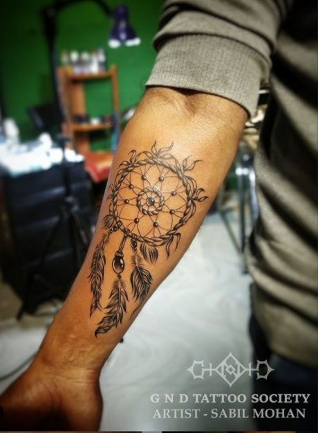 best dreamcatcher tattoos arm