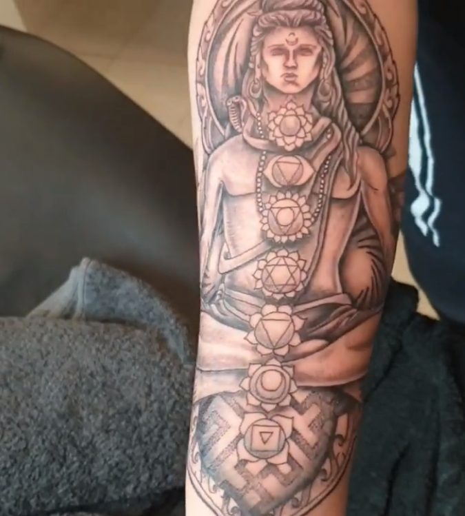 chakra buddha sleeve tattoo spiritual buddhism