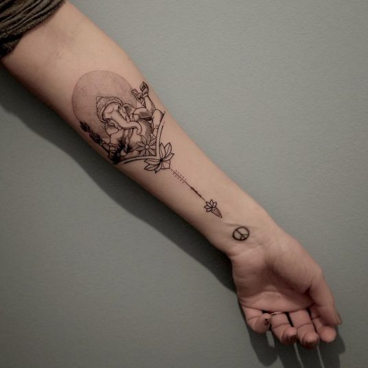 ganesh arm tattoo design