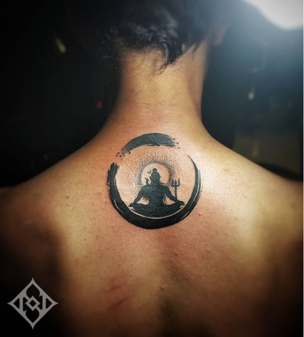 krishna shiva buddha tattoo designs back
