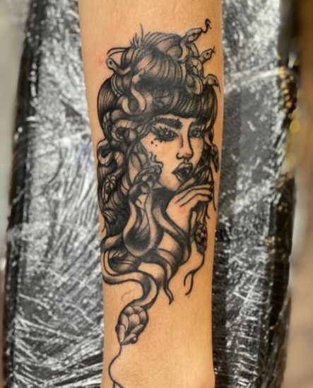 medusa tattoo spiritual mythology design