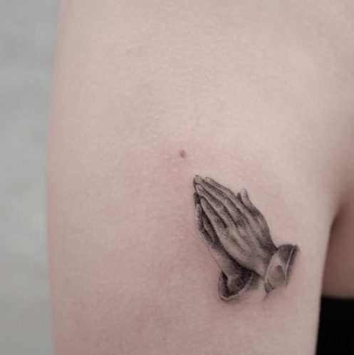 prayer tattoo buddhism hindu spiritual