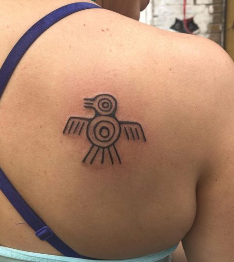 spiritual bird tattoo symbol indigenous tribal 