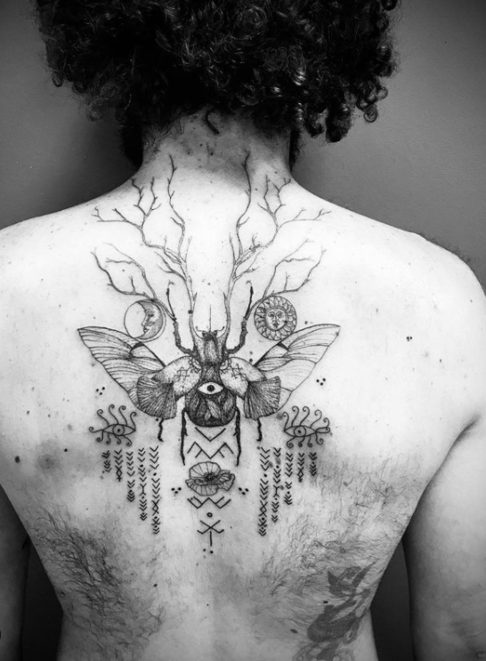 spiritual insect tattoo tree of life earth 