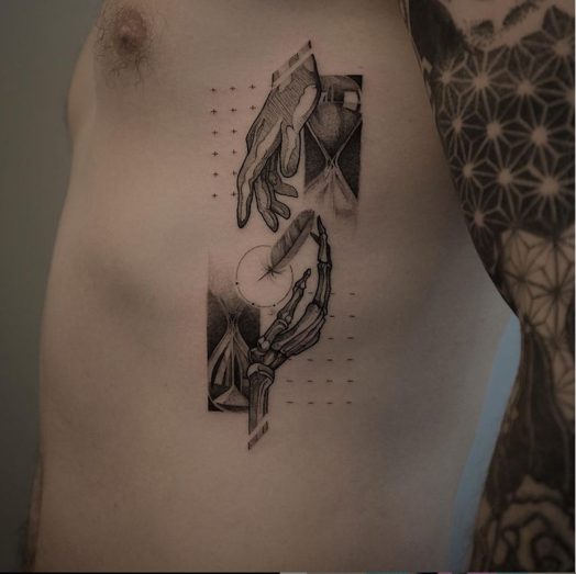 spiritual tattoo egyptian weighing of heart anubis tattoo