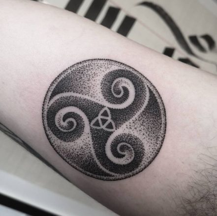 triskel spiritual celtic tattoo