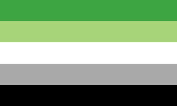 aromantic-pride-flag lgbtqia definitions