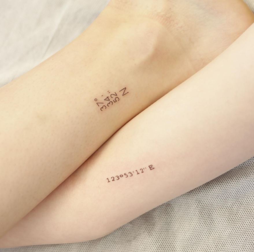 matching couple tattoos coordinates