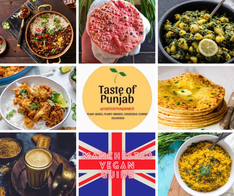 taste of punjab vegan indian take away chorlton  manchester