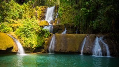 Waterfall in the Caribbean