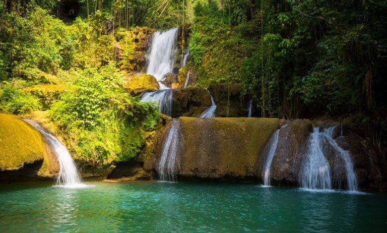 Waterfall in the Caribbean