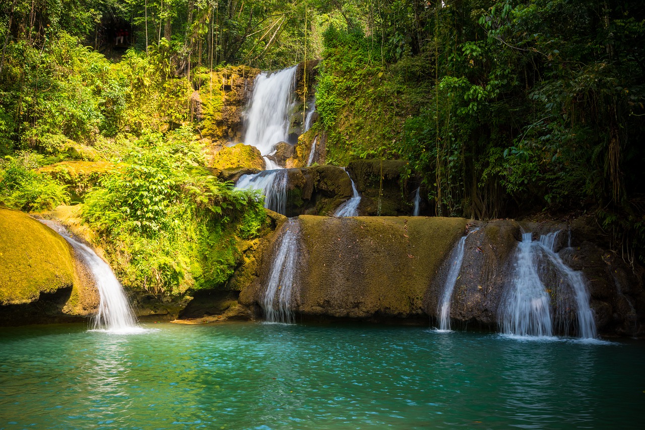 Waterfall in the Caribbean