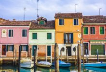 Venice Italy Houses and boats