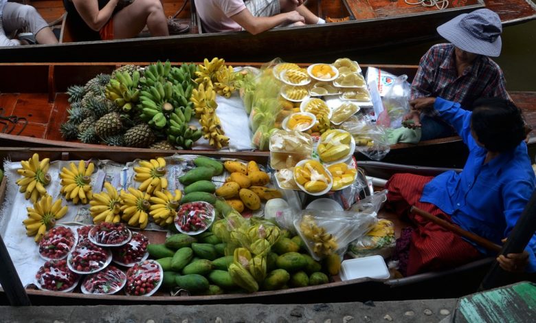 Thailand fruit boat