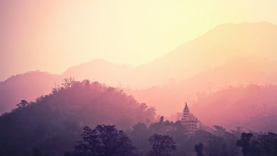 Temple Rishikesh Sunset