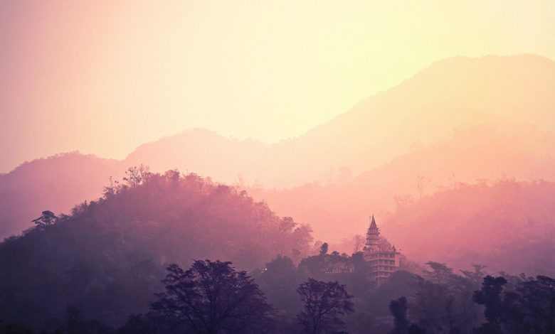 Temple Rishikesh Sunset